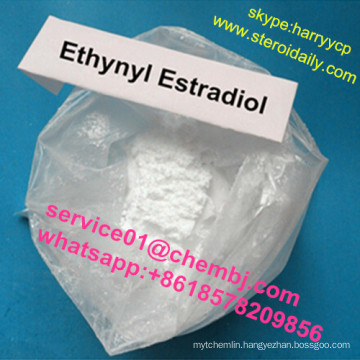 High Purity Estrogen Raw Female Steroid Powders Ethynyl Estradiol 57-63-6